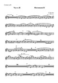 Concerto for Cornet, Baritone and Organ, Mov.II - Parts